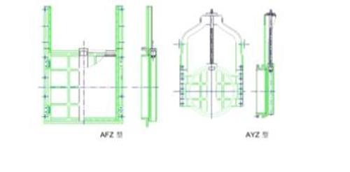 AFZ暗杆式铸铁方闸门结构图